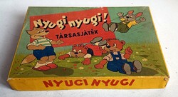 Társasjáték a 60-as évekből "Nyugi nyugi!"