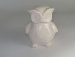 Fehér porcelán Bagoly