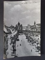 Régi képeslap Marosvásárhely, utcakép 1959
