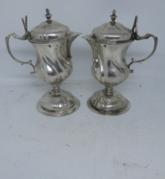 18th Century Antique Augsburg Silver Jug Pair