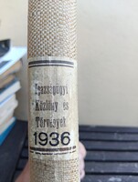 Igazságügyi Közlöny és Törvények 1936 (XLV. évfolyam - ritka jogtörténeti kötet)