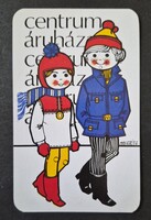 Centrum áruház kártyanaptár 1973