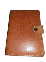 Retro uniszex barna bőr igazolványtartó /pénztárca 14 x 10 cm(összecsukva) a képek szerint