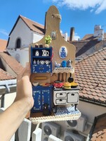 Kézműves fali dekoráció, miniatűr dekoráció, egyedi falidekor