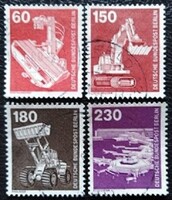 BB582-6p / Németország - Berlin 1978 Ipar és technika bélyegsor pecsételt