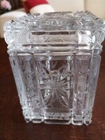 Lead Crystal Candy Box or Jewelry Box, Czech Bohemia Brand, 9x13x13 cm, gadagg Decor
