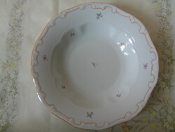 Zsolnay porcelán tollazott mélytányér