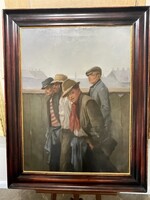 Bihari Sándor a négy jóbarát (nagy méretü festmény)
