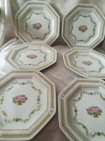 Gallo Leonardo porcelán süteményes tányér