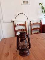 Retro csehszlovák MEVA 863 petroleumlámpa – üvege sérült