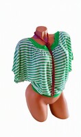 Csajos Zöld Fehér Csíkos Felső (Méret: XL – 2 XL) Kód: FER 178  Divatos