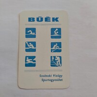 Szolnoki Vízügy Sportegyesület kártyanaptár 1983