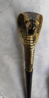 Plastic Walking Sticks with Snake, Cobra, and Skull Decorations - Halloween, Cosplay