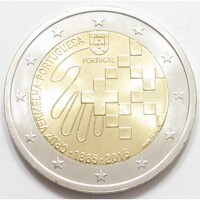 Portugália,2 euro 2015 - 150 éves a portugál vöröskereszt aUNC+ ötvözet