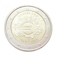 Hollandia,2 euro 2012 - 10 éves az euró aUNC+ ötvözet