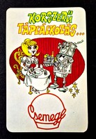 Csemege Áruház korszerű táplálkozás kártyanaptár 1989