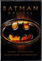 Batman 1-4. (4DVD) ÚJ! r: Tim Burton, Joel Schumacher - szinkronos külföldi kiadás