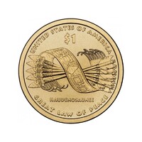 USA,1 dollar 2010 P - Amerikai őslakosok - Hiawatha öv aUNC+ ötvözet