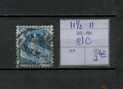 CH 11 - Svájc 1905 Álló Helvetia 25c kék (Michel 81 C) – Pecsételt