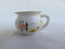 Balatoni emlék Aquincumi porcelán halas mini csésze bögre csupor