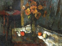 (N) Vásárhelyi Kovács Tibor (1924-1997) : Csendélet