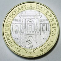 Ausztria,50 schilling 1998 - Az osztrák EU-elnökség aUNC+ ötvözet