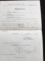 ZA653.19  Budapest V. kerület – 1980-as választási megbízólevél – Hazafias Népfront