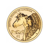 USA,1 dollar 2012 D - Amerikai őslakosok - A 17. század kereskedelmi útvonalai aUNC+ ötvözet