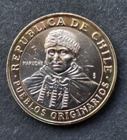 Chile bimetál 100 pesos 2013 (KA63)