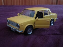 Yellow Metal Lada Round Headlights Diecast Car