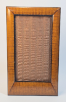 Antique Biedermeier, luxurious veneered wood photo holder/frame from the mid-1800s