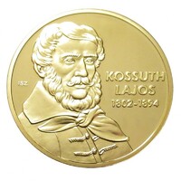 Hungary, Great Hungarians Series - Kossuth Lajos - Gold-Plated Proof UNC Copper
