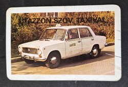 Utazzon SZÖV.TAXI zsiguli lada autó kártyanaptár 1979