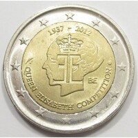 Belgium,2 euro 2012 - 75 éves az Erzsébet királyné zenei verseny aUNC+ ötvözet