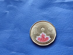 CANADA DOLLAR / KANADA 1 $ DOLLÁR 2026 FOCI VB! III.KÁROLY! UNC! SZÍNEZETT!