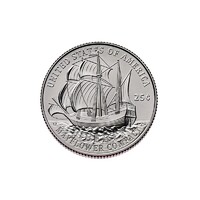 USA,quarter dollar 2026 P - Mayflower Compact aUNC+ ötvözet