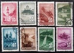 PS1009-16 / Magyarország 1947 Repülő IV. bélyegsor pecsételt