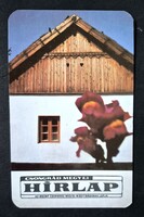 Csongrád megyei HÍRLAP kártyanaptár 1989