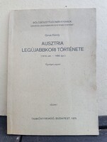 Girus Károly: Ausztria legújabbkori története 1918-1966 (1975, ritka egyetemi jegyzet kézirat)
