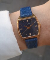 Luch Mechanical Vintage Watch for Blue Lovers - Tiktakwatch Service Card, Warranty