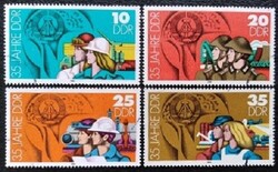 ND2898-901p / NDK 1984 35 éves az NDK bélyegsor pecsételt