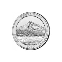 USA, Quarter Dollar 2010 D - Mount Hood - UNC+