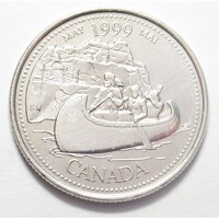 Kanada,25 cents 1999 - Kanada története a második évezredig - május EF vas
