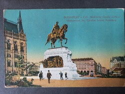 Budapest Gr. Andrássy Gy. szobra  Hadisegély + Sürgős Bélyegekkel, Magyar Béketemplom javára 1916