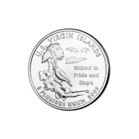 USA,quarter dollar 2009 P - U.S. Virgin Islands aUNC+ ötvözet