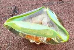 Old Czech? Solid glass ashtray - ashtray