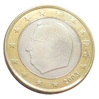 Belgium,1 euro 2003  ötvözet