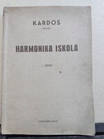 Kardos István: Harmonika iskola I. kötet (1962, Zeneműkiadó, ritka szép állapotú hangszervas)