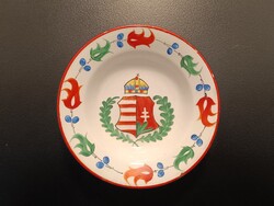 Hollóházi Magyar címeres fali dísztányèr
