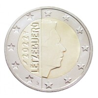 Luxemburg,2 euro 2022  ötvözet